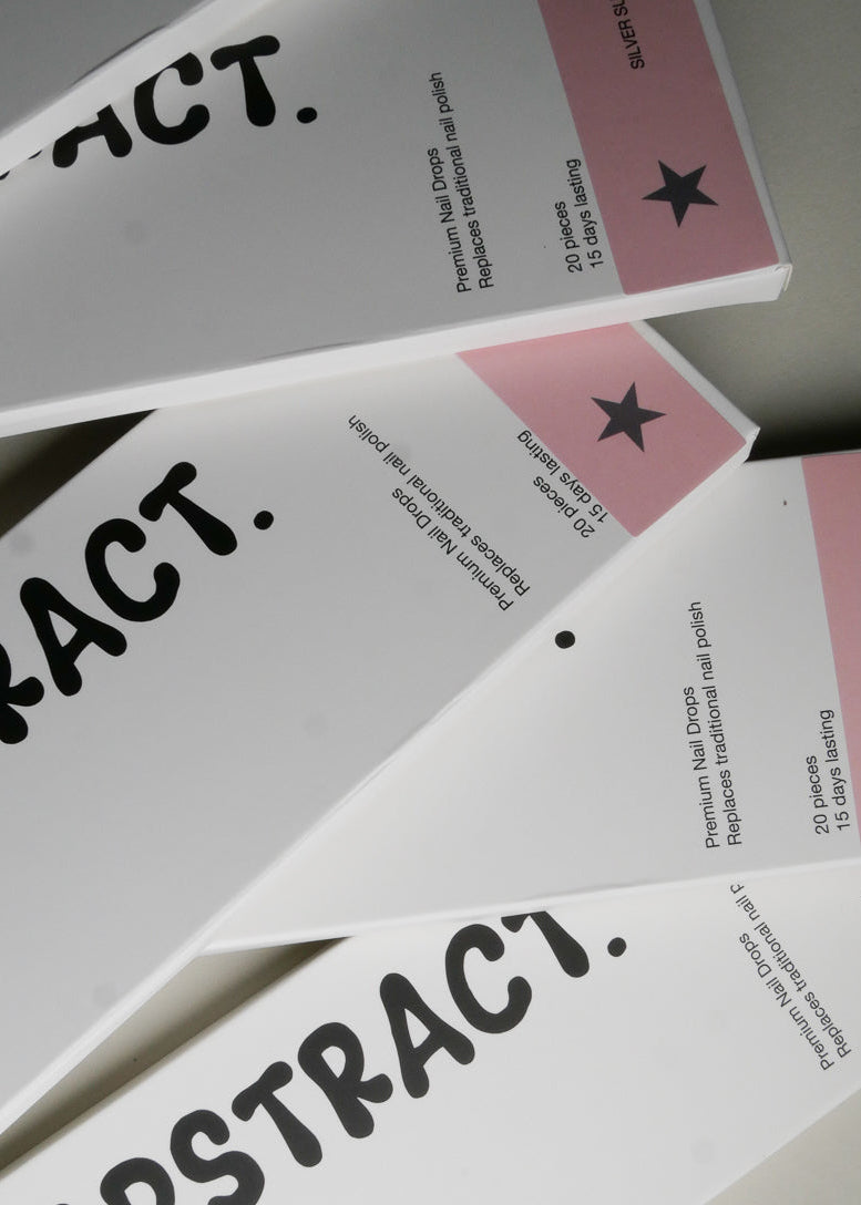 nude silver star gel nail sticker - Silver Surfer by ABSTRACT.