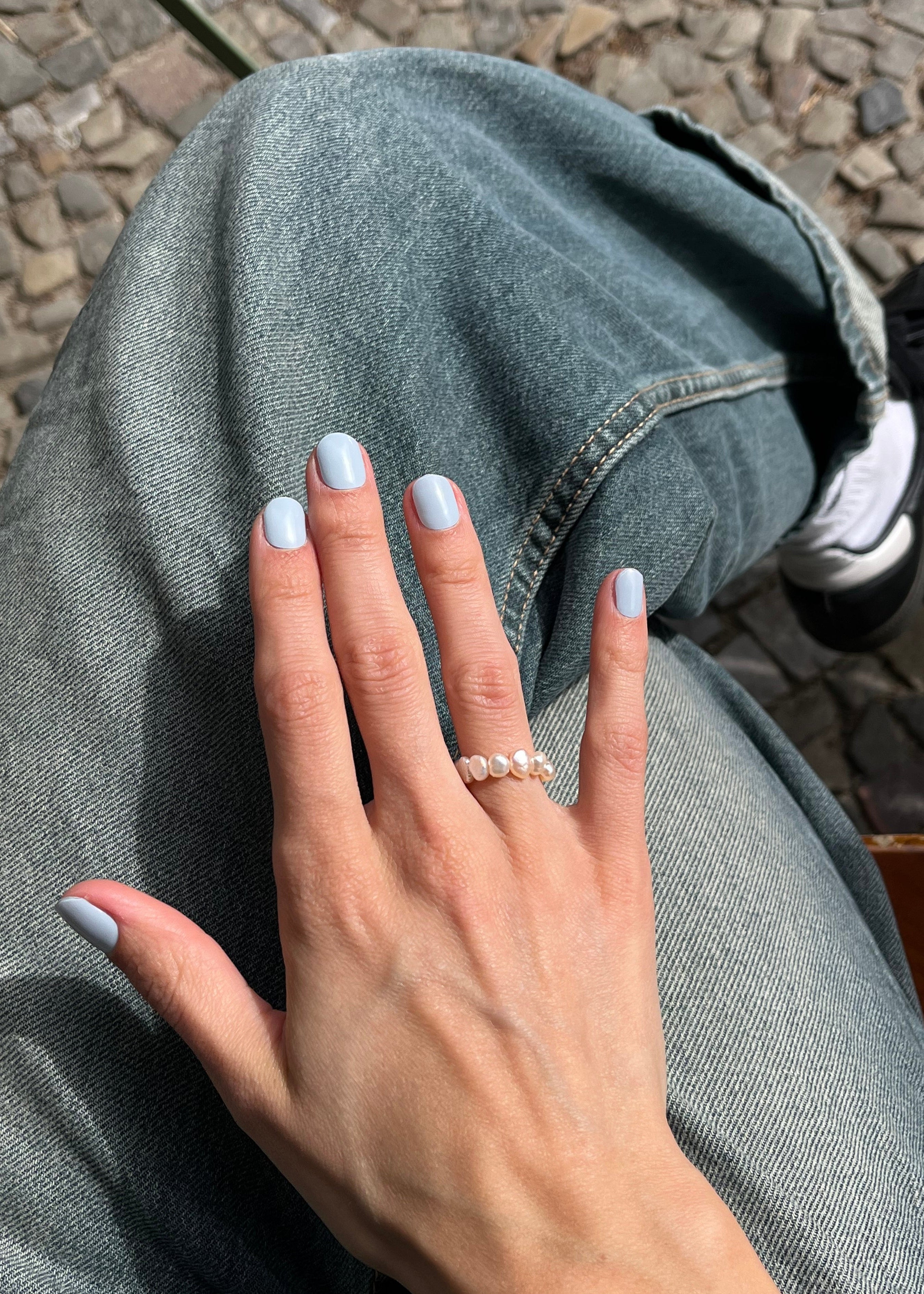 baby blue gel nail sticker - Water Vapor by ABSTRACT.